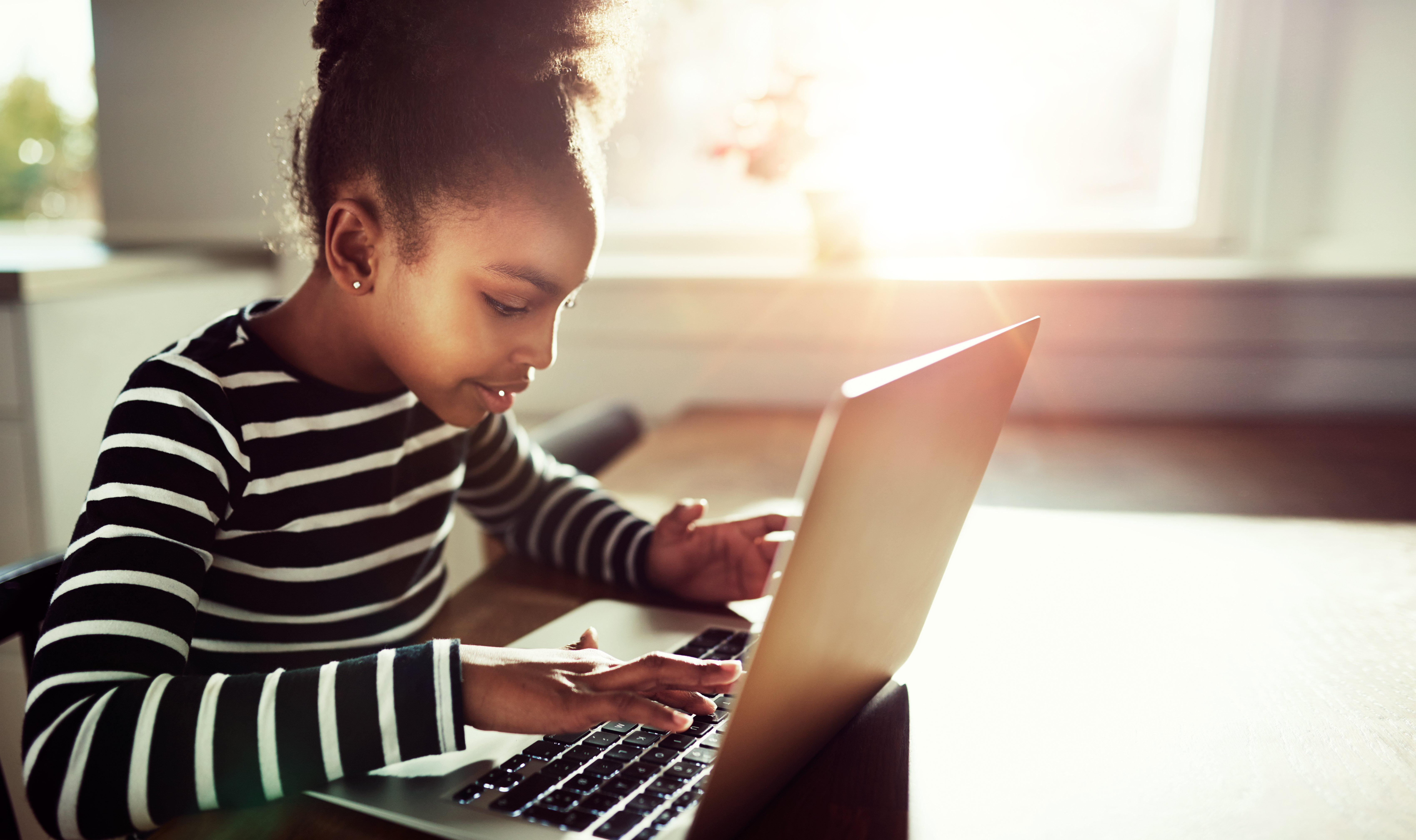 child at a computer