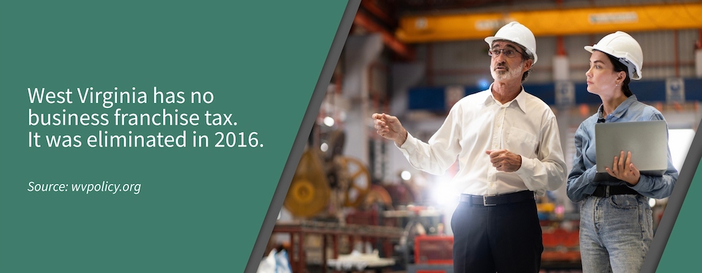 WV eliminated the franchise tax in 2016.